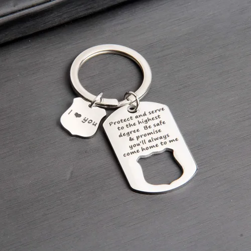 Miniatura 3 de Ensianth - Llavero de policía, regalo para marido o policía