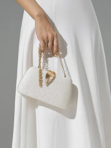 Miniatura 2 de Bolsos de mano con purpurina de SWEETV CHUNLI para mujer, elegante bolso de noche para fiestas, bodas y eventos formales