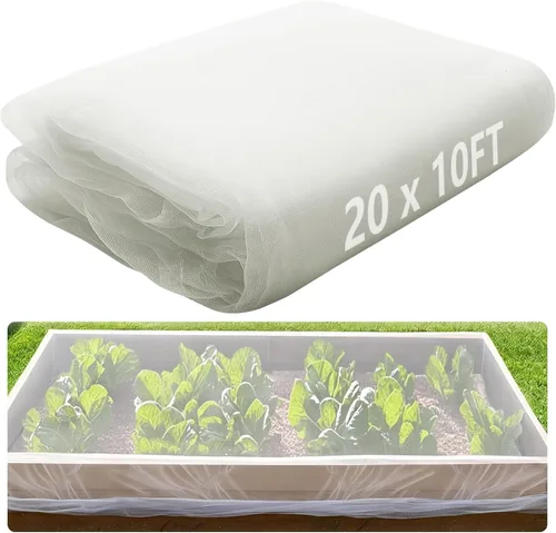 Alpurple Malla de barrera de insectos para pájaros, 20 x 10 pies, cubierta para plantas de jardín para proteger las plantas, frutas, flores de