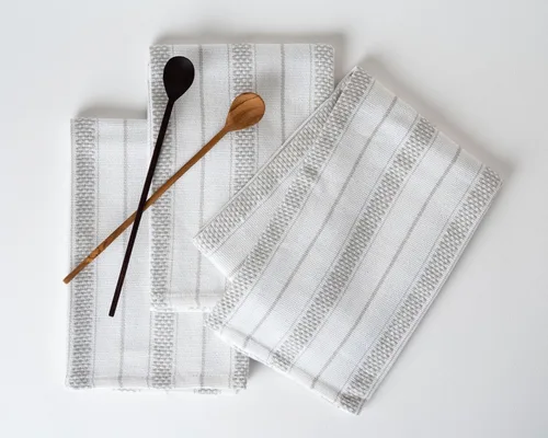 Miniatura 10 de Juego de Toallas de Cocina – Paquete de 3 (20 x 30 pulgadas) Extra Grandes de Algodón Premium para Cocina – Absorbentes – 100% Algodón – con Lazo