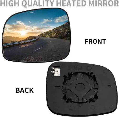 Miniatura 2 de Espejo lateral del conductor de repuesto para Chrysler Town Country 2008-2016, Dodge Grand Caravan 2008-2020, RAM CV 2012-2015, VW Routan 2009-2014