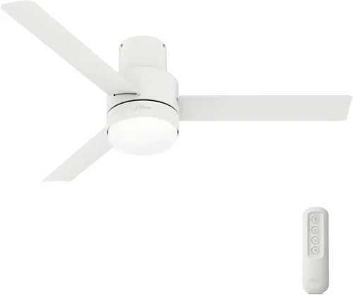 Miniatura 12 de Hunter Fan Company Gilmour - Ventilador de techo casual para interiores y exteriores de 44 pulgadas, color negro mate, con kit de luz LED brillante