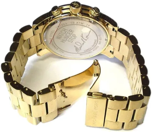 Miniatura 3 de Michael Kors Runway Gold Reloj de tres manos para hombre