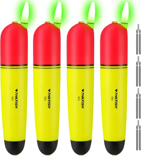 THKFISH Bobbers de espuma EVA, para pesca nocturna, corchos deslizantes para pesca, bagre, variedad de agua dulce, 4 pulgadas, 6 pulgadas, 7