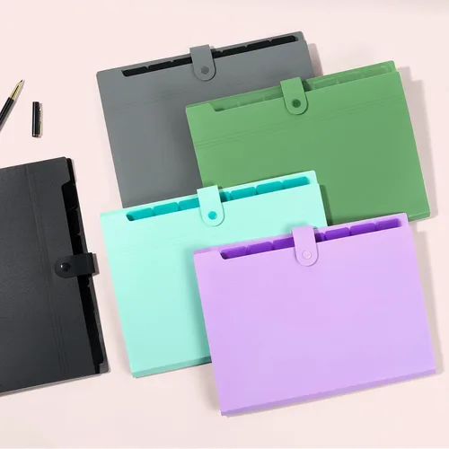 Miniatura 6 de Forvencer Carpeta de archivos expandible con 8 bolsillos, organizador de archivos de acordeón tamaño carta, carpetas portátiles para documentos