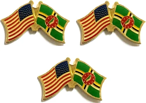 Miniatura 174 de 3 Pines de solapa con banderas de Estados Unidos y países internacionales, paquete de 3 pines dobles con diseño de banderas de Estados Unidos
