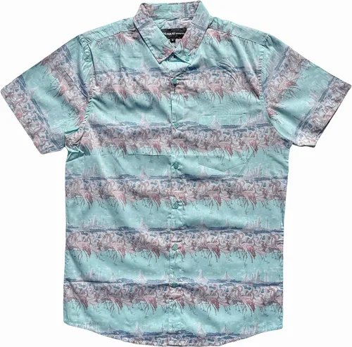 Miniatura 16 de Molokai Surf - Camisas hawaianas de manga corta con botones y corte ajustado