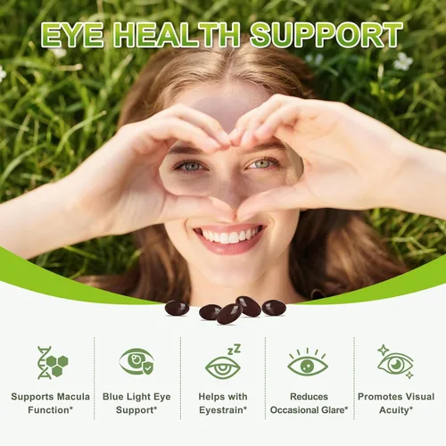 Miniatura 3 de Suplemento de luteína y zeaxantina, vitaminas oculares 150 cápsulas blandas, 20 mg de luteína y 4 mg de zeaxantina con vitaminas C, E, zinc, cobre