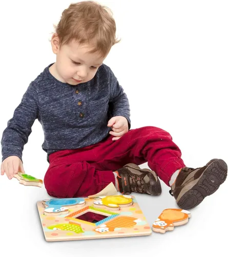 Miniatura 3 de Melissa & Doug First Play - rompecabezas de madera, Estándar, Multicolor