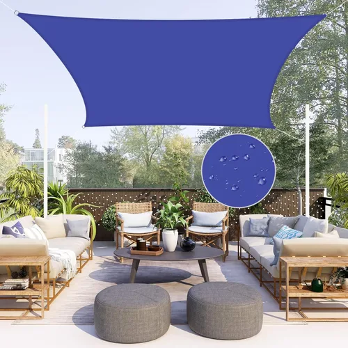 Miniatura 9 de Neween Toldo tipo vela triangular de 6 pies 7 pulgadas x 6 pies 7 pulgadas x 6 pies 7 pulgadas, impermeable, para patio, terraza, pérgola, para Gris