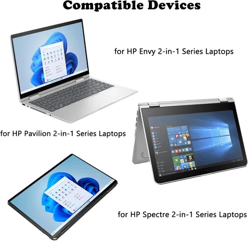 Miniatura 4 de Lápiz óptico de repuesto para HP Envy x360, Envy X360 Digita Pencil compatible con HP Spectre x360 Pavilion x360 2 en 1, MPP 1.51 con rechazo