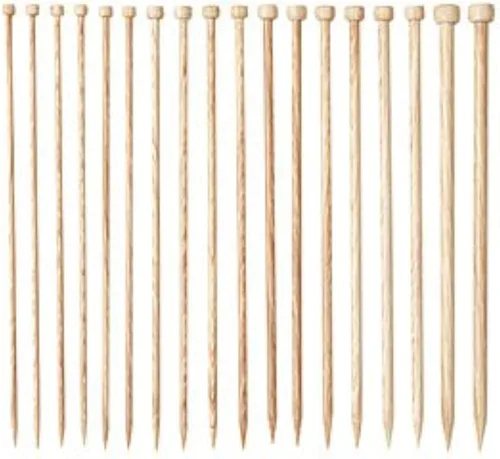 Miniatura 6 de Knit Picks Juego de agujas de tejer de madera de un solo punto recto US 4-11 (Radiant 10")