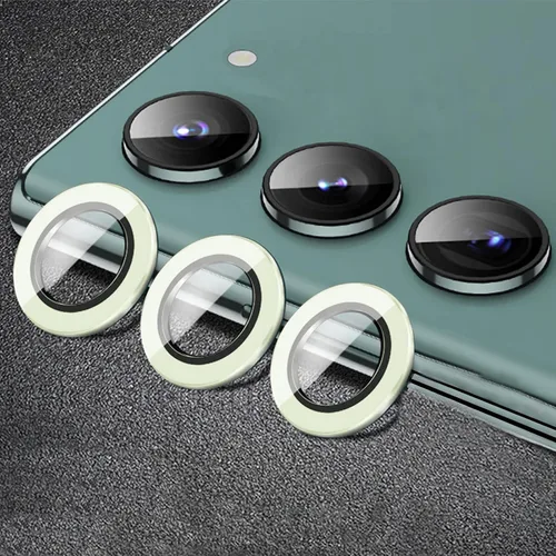 Miniatura 58 de Compatible con iPhone 11 Pro/11Pro Max/12 Pro Luminous Camera Lens Protector Ultra Thin Película de vidrio templado Protector de pantalla de cámara