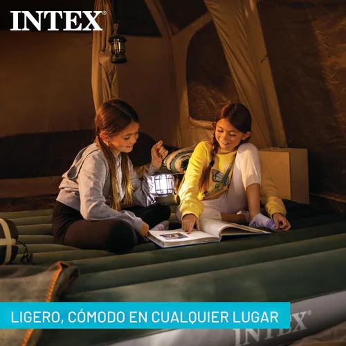 Miniatura 4 de Intex Colchón de aire 64109E Dura-Beam Standard Prestige: Fiber-Tech - Tamaño Queen - Altura de la cama de 10 pulgadas - Capacidad de peso de 600