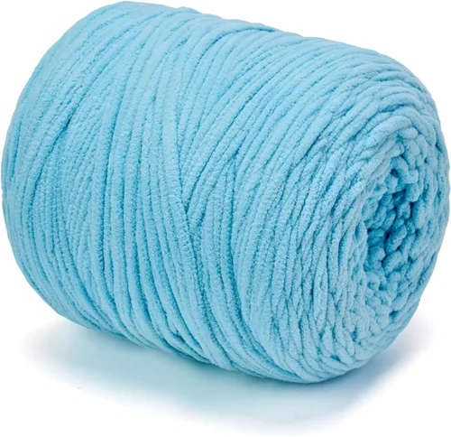 Miniatura 28 de Hilo de Chenilla Grueso para Tejer/Crochet Manta de Bebé, Hilo Elegante para Amigurumi #6 Súper Voluminoso Extra Grueso Suave Esponjoso Hilo Grande