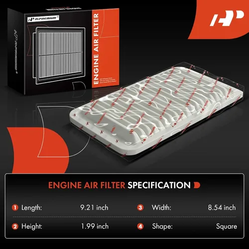 Miniatura 2 de A-Premium Filtro de aire de motor compatible con Mitsubishi Galant 2004-2012, Eclipse 2006-2012, Endeavor 2004-2008 2010-2011