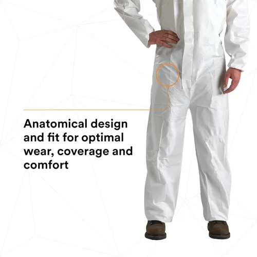 Miniatura 2 de 3M 4510Overoles desechables, XL, Blanco, 25