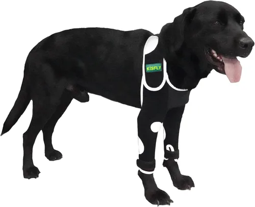 Miniatura 27 de Arnés para perros medianos, arnés de apoyo para la pierna trasera para asistencia de movilidad, ayuda a apoyar perros con problemas