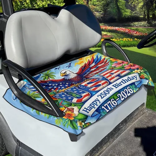 Miniatura 26 de Fundas de asiento de carrito de golf, toalla de manta de asiento de carrito de golf, cubierta de asiento de carrito de golf para asientos de 2