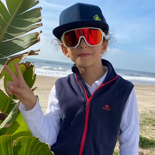 Miniatura 2 de KAPVOE Gafas de béisbol juveniles de 8 a 14 años de edad para niños, lentes de sol polarizadas para softbol y ciclismo, cara pequeña para adultos