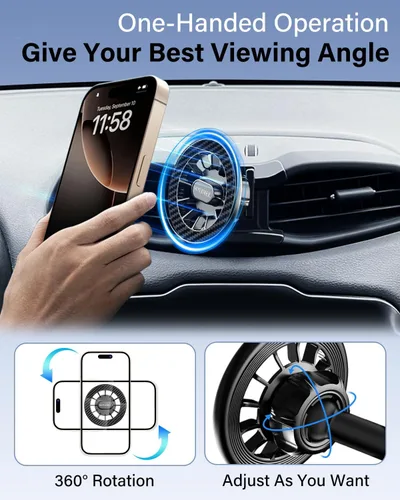 Miniatura 6 de Soporte para teléfono de coche para Toyota RAV4 2019-2024 Premium XLE, Adventure, TRD Off-Road, Limited, Hybrid XSE Accesorios de coche soporte