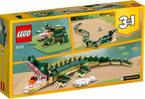 Miniatura 4 de LEGO Creator 31121 Cocodrilo 31121 Juguete de construcción con juguetes de animales salvajes (454 piezas)
