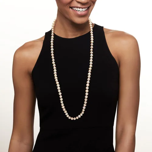 Miniatura 6 de Ross-Simons 8.5-9.5mm Cultured Pearl Necklace With Sterling Silver