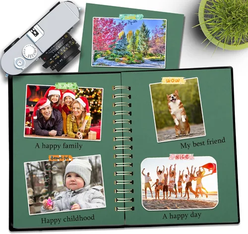 Miniatura 6 de 25 hojas de papel de cartulina verde oscuro 8.5'' x 11'', 250 g/m²/92 lb papel grueso para álbum de recortes, invitaciones, impresión y tarjetas