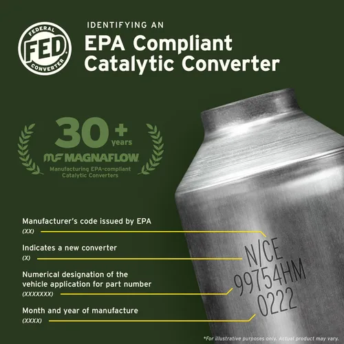 Miniatura 3 de Catalizador MagnaFlow 24416: grado HM, ajuste directo (compatible con EPA)