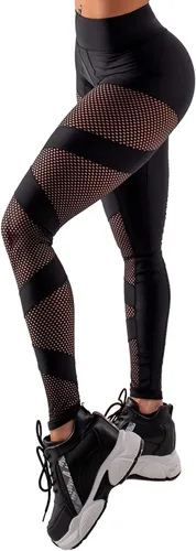 Bona Fide Leggings de malla de alta calidad para mujer con diseño único, cómodos leggings de entrenamiento para mujer, para gimnasio, yoga
