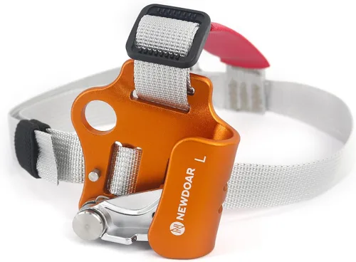 Miniatura 6 de NewDoar - Bloqueador de pie elevado para escalada en roca y montañismo, dispositivo de escalada Izquierda Naranja