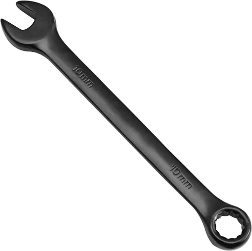 Auniwaig Cr-V - Llave combinada de 0.394 in, 5.315 in de longitud, diseño de 12 puntos, revestimiento de electroforesis negro