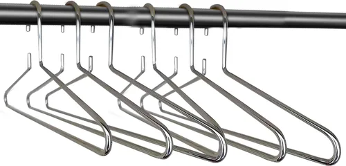 Miniatura 7 de Bag-a-Vie Perchas de metal dorado prémium para ropa, paquete de 3, perchas de metal dorado para traje y abrigo para armario, ahorro de espacio