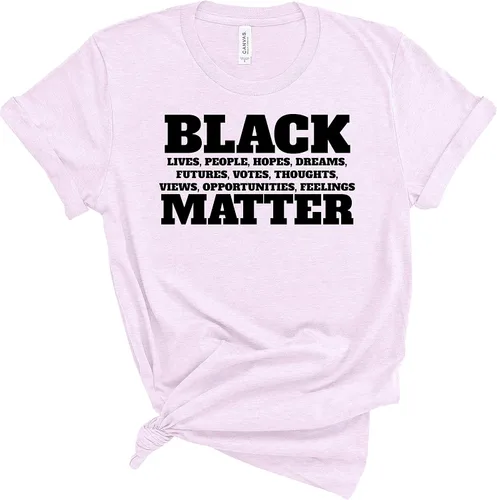 Miniatura 4 de BLM Movimiento Mujer Camisa Negro Live Matters Vidas Matters Matters Camisetas para Mujer Gráfico Camisetas de coagulación BL12