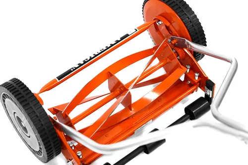Miniatura 13 de American Lawn Mower Company 1204-14 Cortacésped de carrete de empuje de 4 hojas de 14 pulgadas, color rojo