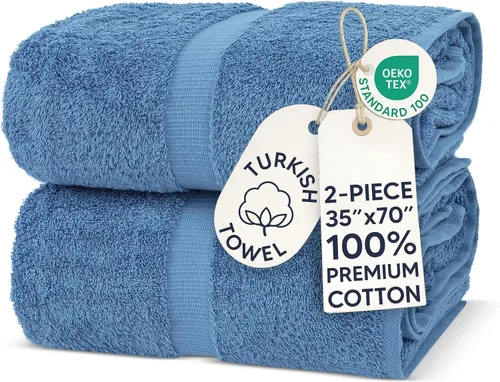Miniatura 99 de Chakir Turkish Linens - Toallas turcas de 100% algodón, suaves y absorbentes (4 paños, color gris)