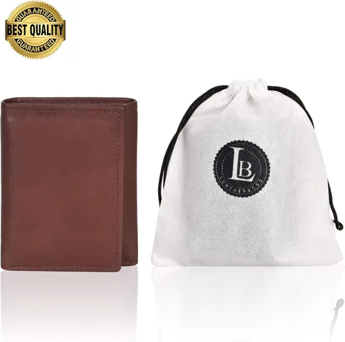 Miniatura 2 de Billetera delgada y compacta con solapa para niños y bolsillo para monedas, Café Oscuro, 3.3 4" x 3", Cartera triple