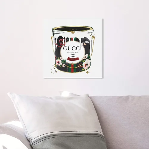 Miniatura 4 de The Oliver Gal Artist Co. Lienzo decorativo para pared con texto en inglés «Velvet Marmont Paint Can» (29768_12x12_CANV_XHD)