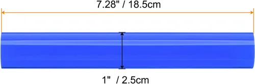 Miniatura 2 de HARFINGTON 2 rodillos de arcilla acrílica de 7.28 x 1 pulgadas, rodillo de tubo redondo de plástico antiadherente sólido para moldear, esculpir, Azul