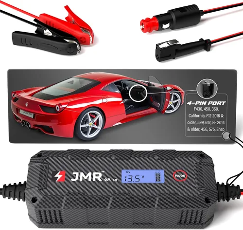 Miniatura 11 de JMR Cargador de Batería para Ferrari 458 California F12 FF 599 612 F430 Cargador de Goteo Acondicionador Mantenedor