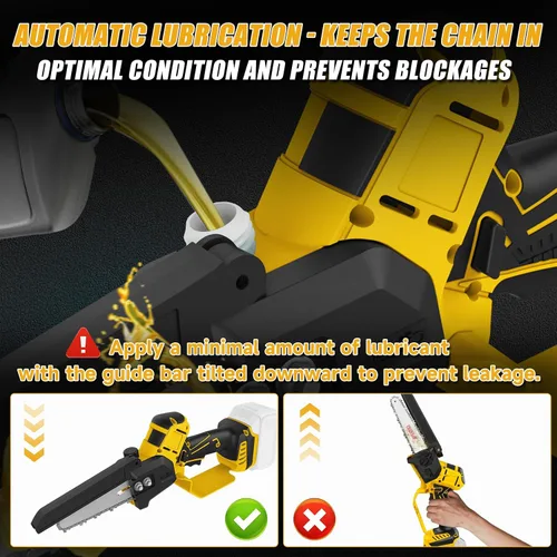 Miniatura 4 de Sierra de pértiga inalámbrica de 6 pulgadas para batería Dewalt 20V Max (sin batería), motosierra eléctrica sin escobillas con pértiga de extensión