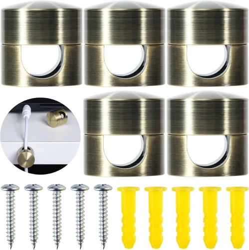 Miniatura 35 de SmallCat 6 juegos de soportes de cargador para cables, soportes de anclaje de cable ajustables negros, clips de cable de metal adhesivos