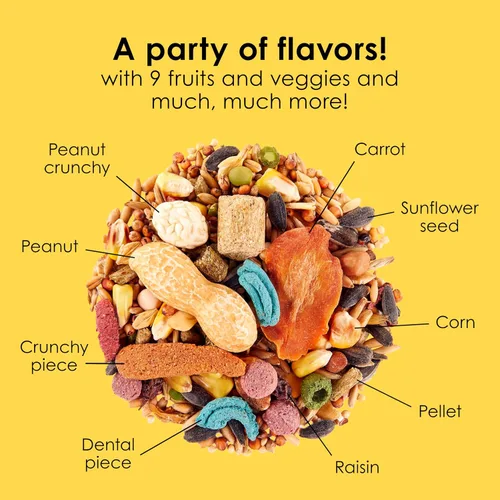 Miniatura 7 de Comida para ratones y ratas Kaytee Fiesta, mezcla nutritiva y divertida, apoya la salud dental y la digestión, 2 libras