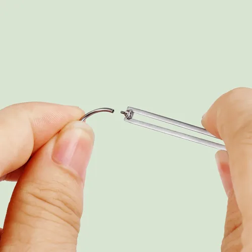 Miniatura 2 de Uni-J Herramienta de perforación de bola cónica para cambiar joyas, 14G, 16G, 18G, 20G, sin rosca, rosca interna, kit de estiramiento de rosca