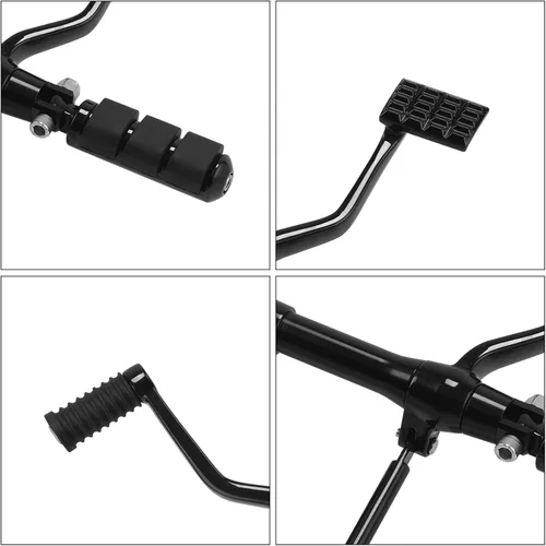 Miniatura 4 de TCT-MOTORPARTS Kit completo de controles delanteros con pedales y estriberas con palancas y varillas para Harley Sportster XL883 XL1200 1991-2003