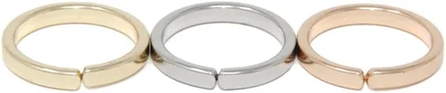 Miniatura 8 de Inspirational - Juego de anillos grabados, con mensaje positivo, delgados y ajustables, (3 en 1, 28 frases diferentes)