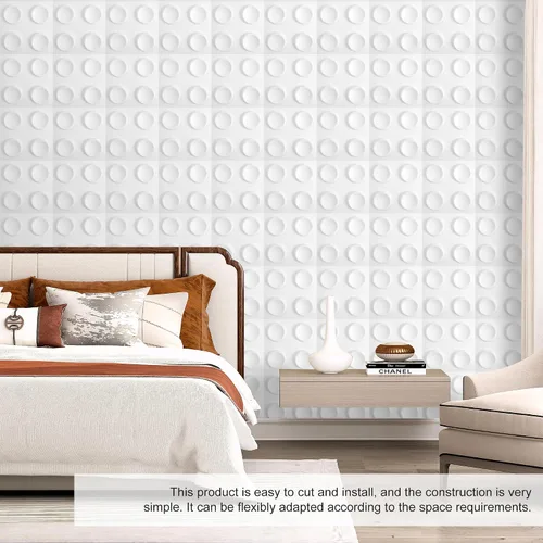 Miniatura 7 de Paquete de 12 paneles de pared 3D para decoración de pared interior, paneles de pared decorativos para oficina, sala de estar, dormitorio, vestíbulo