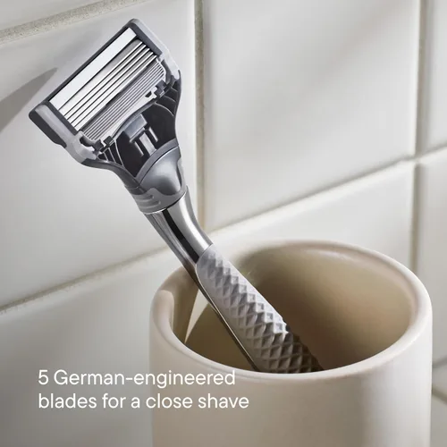 Miniatura 5 de Harry's Cuchillas de afeitar originales para hombres, 10 unidades, cartuchos de repuesto de hoja de afeitar de primera calidad, ingeniería alemana