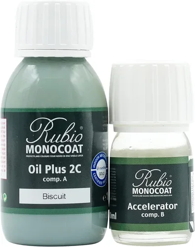 Miniatura 163 de Rubio Monocoat Tinte y acabado para madera de 650 pies cuadrados - Niebla Oil Plus 2C Aceite de linaza de secado rápido, ecológico