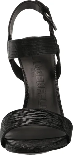 Miniatura 2 de Karl Lagerfeld Paris Sandalias de cuero Cieone con punta abierta para mujer